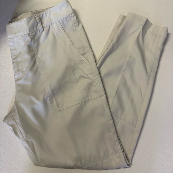 Vince Ivory Twill Tapered Leg Pants Size 8 Women’s 100% Lyocell - Picture 5 of 11